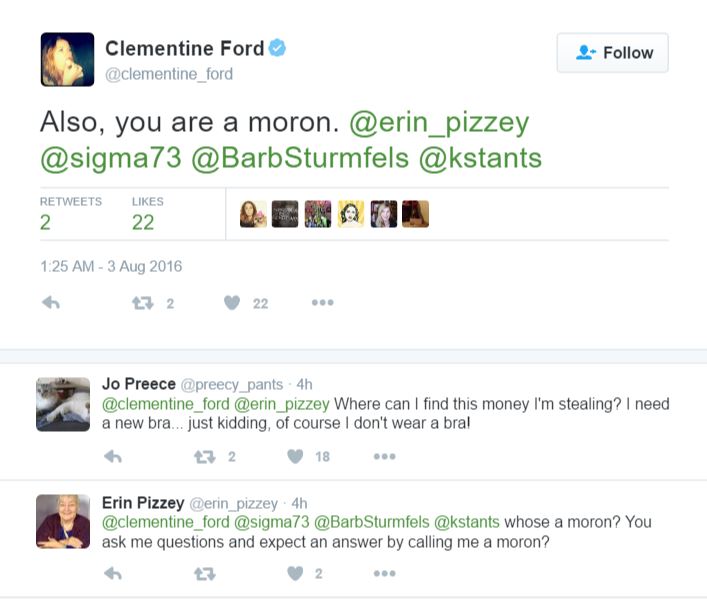 Clementine Ford attacks founder of women's shelter