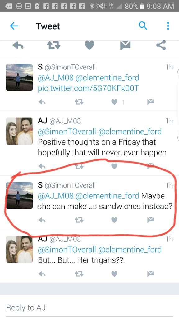 Clementine Ford tries to get another man fired